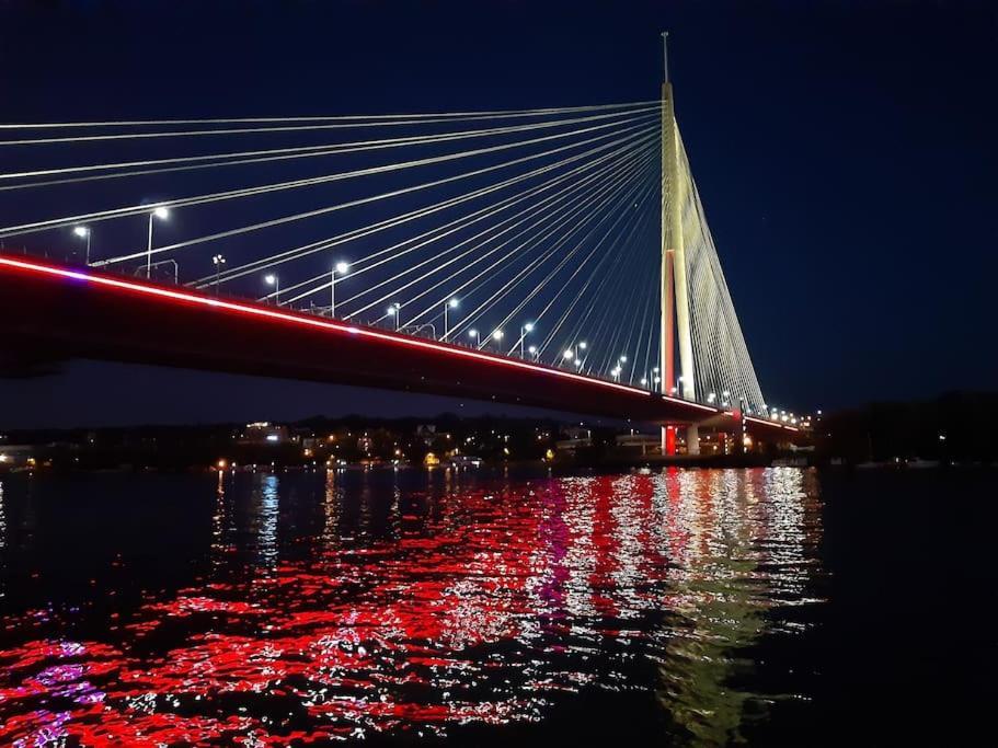 Houseboat Ada Bridge / Splav Most Na Adi Beograd Bagian luar foto