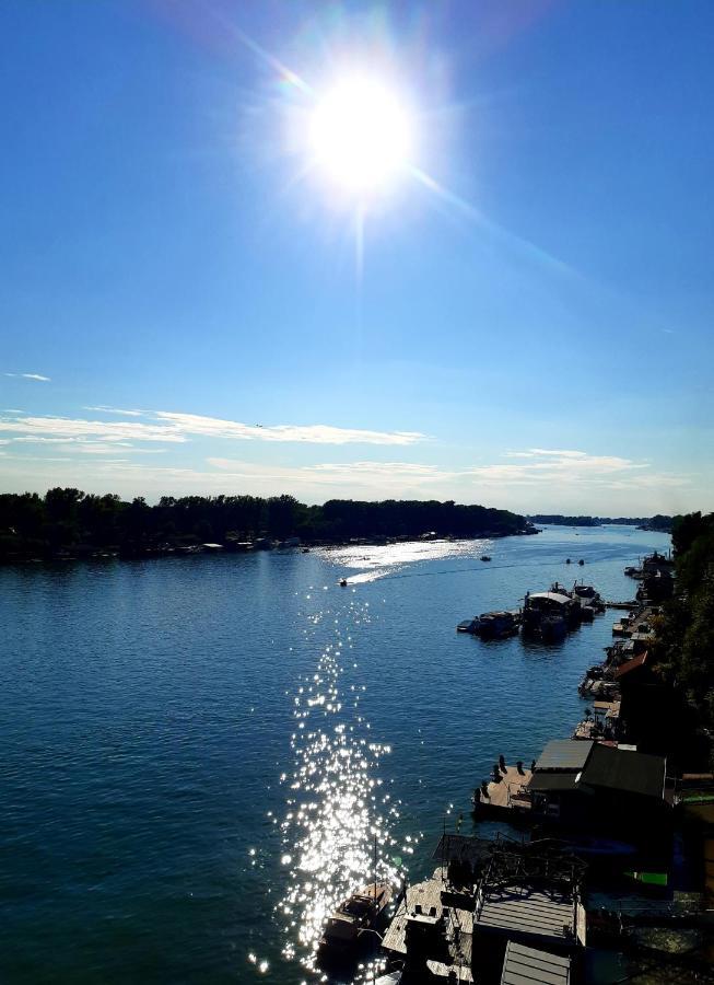 Houseboat Ada Bridge / Splav Most Na Adi Beograd Bagian luar foto